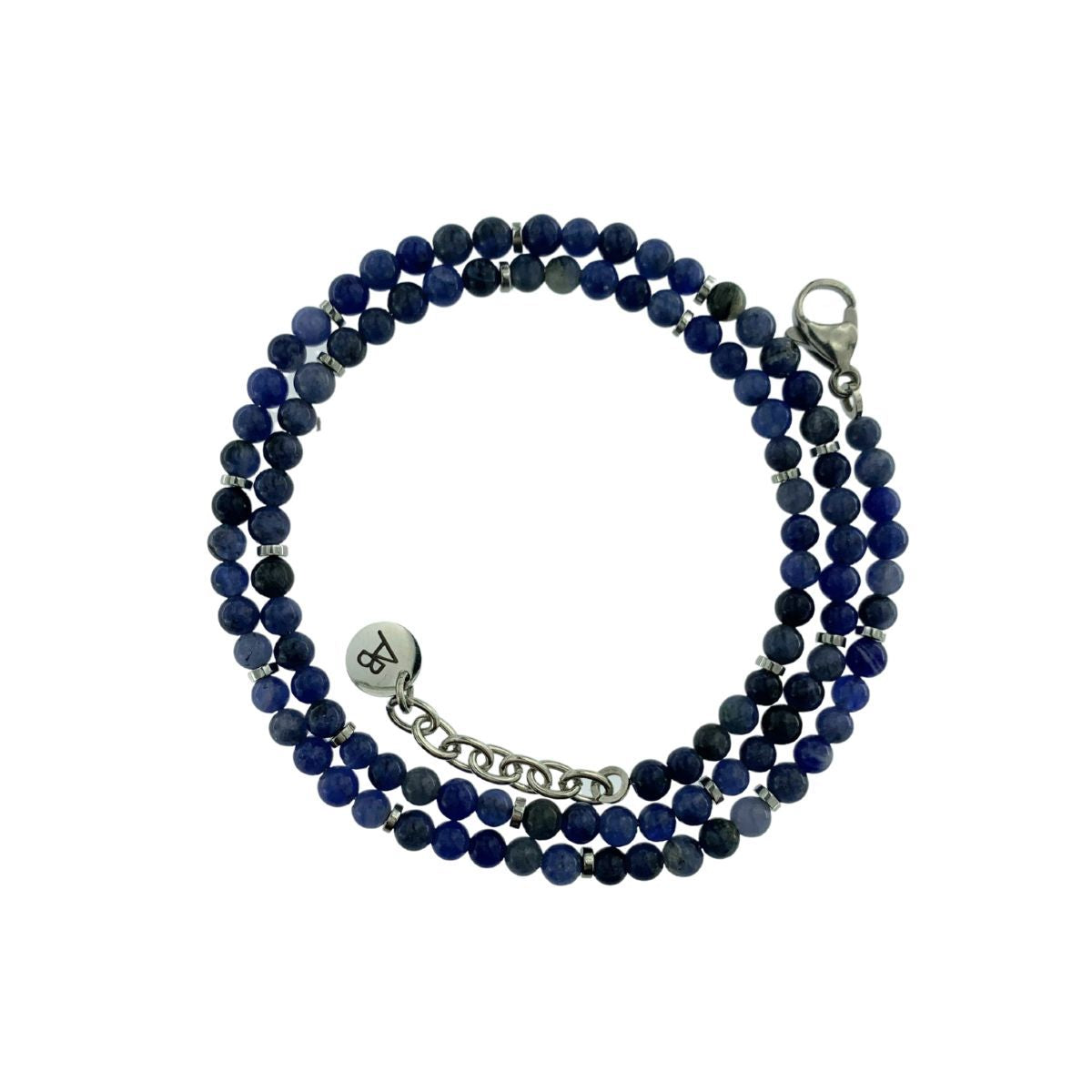 BLUE STONES BALLS NECKLACE