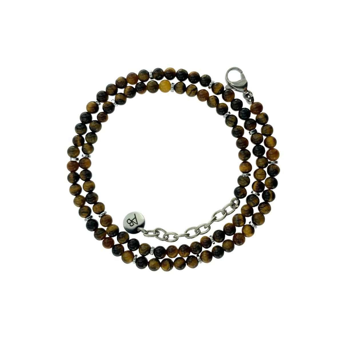 TIGER EYE BALLS NECKLACE