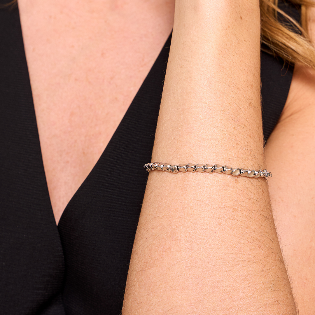 FANTASY SILVER BEADS BRACELET