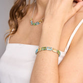 BRACELET MARLENE EN ARGENT MULTICOLORE