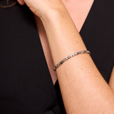 PULSERA CUBOS MARTELÉ BICOLOR