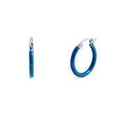 BOUCLES D'OREILLES CRÉOLES ÉMAILLÉES Ø 15MM