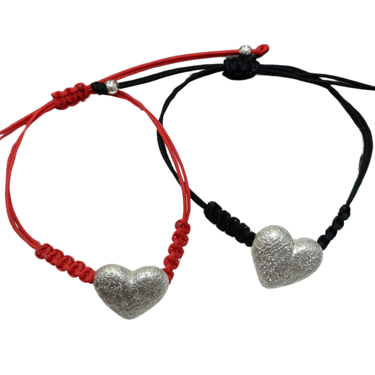 BRACELET MACRAME CORDON COEUR