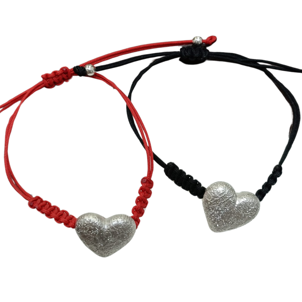 PULSERA COEUR CORDON MACRAME