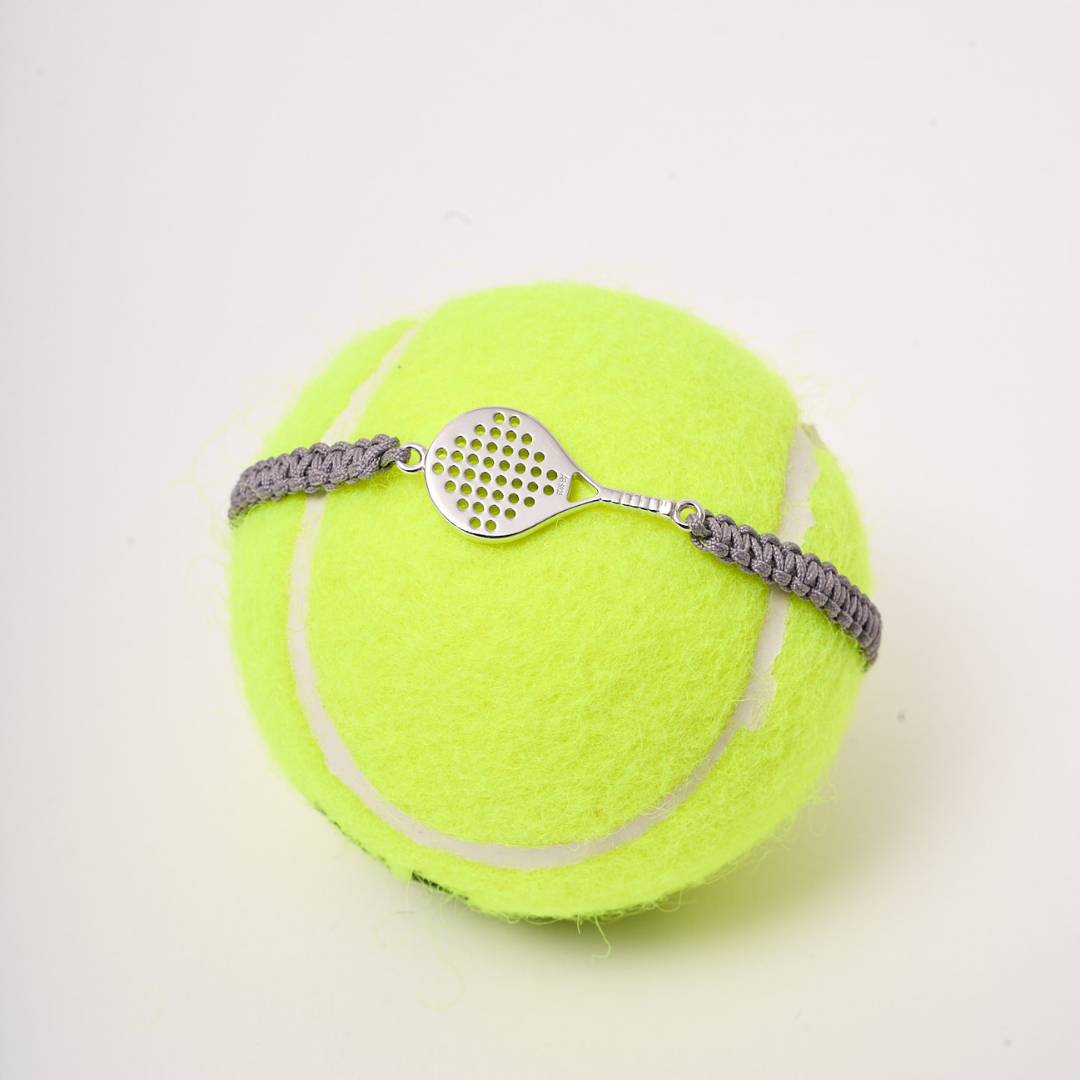 SILVER PADEL RACKET BRACELET