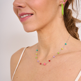 NECKLACE BRIGHT MULTICOLORED BEADS