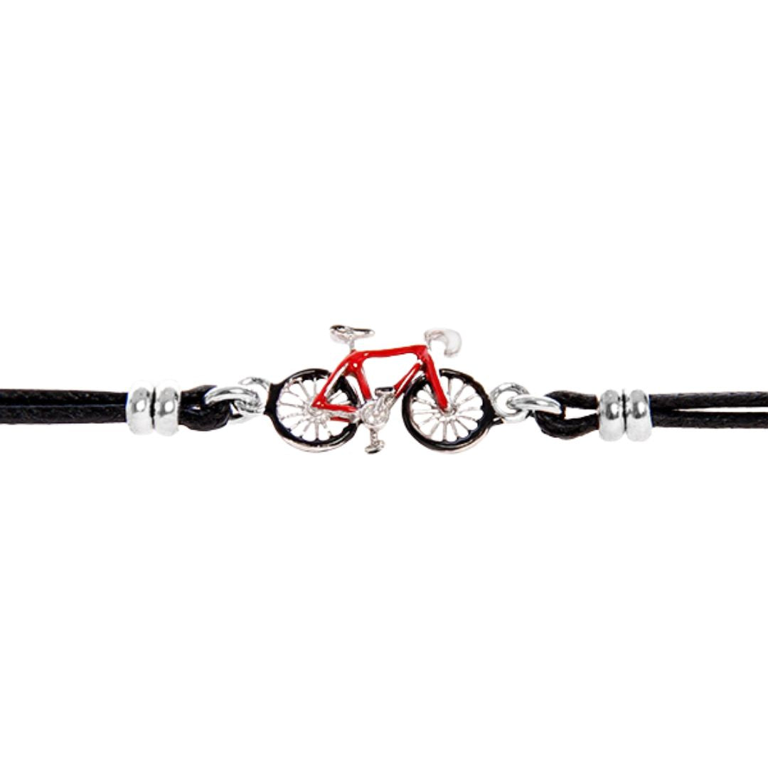 PULSERA KIDS BICI PLATA Y ESMALTE