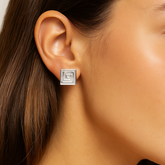 SQUARE GRECA EARRINGS