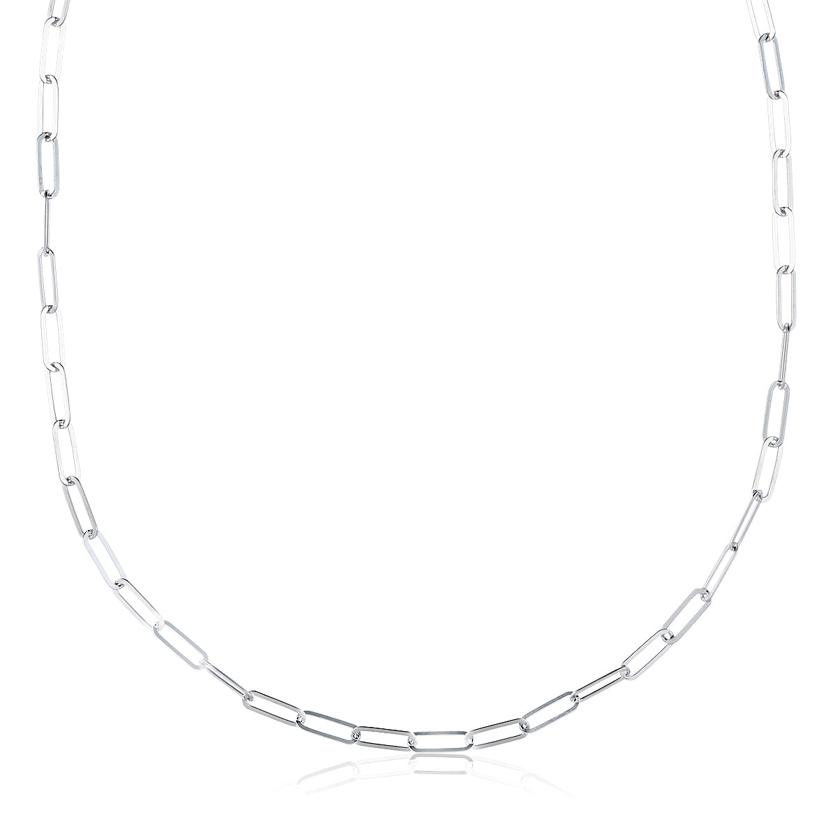ELONGATED FLAT LINK NECKLACE
