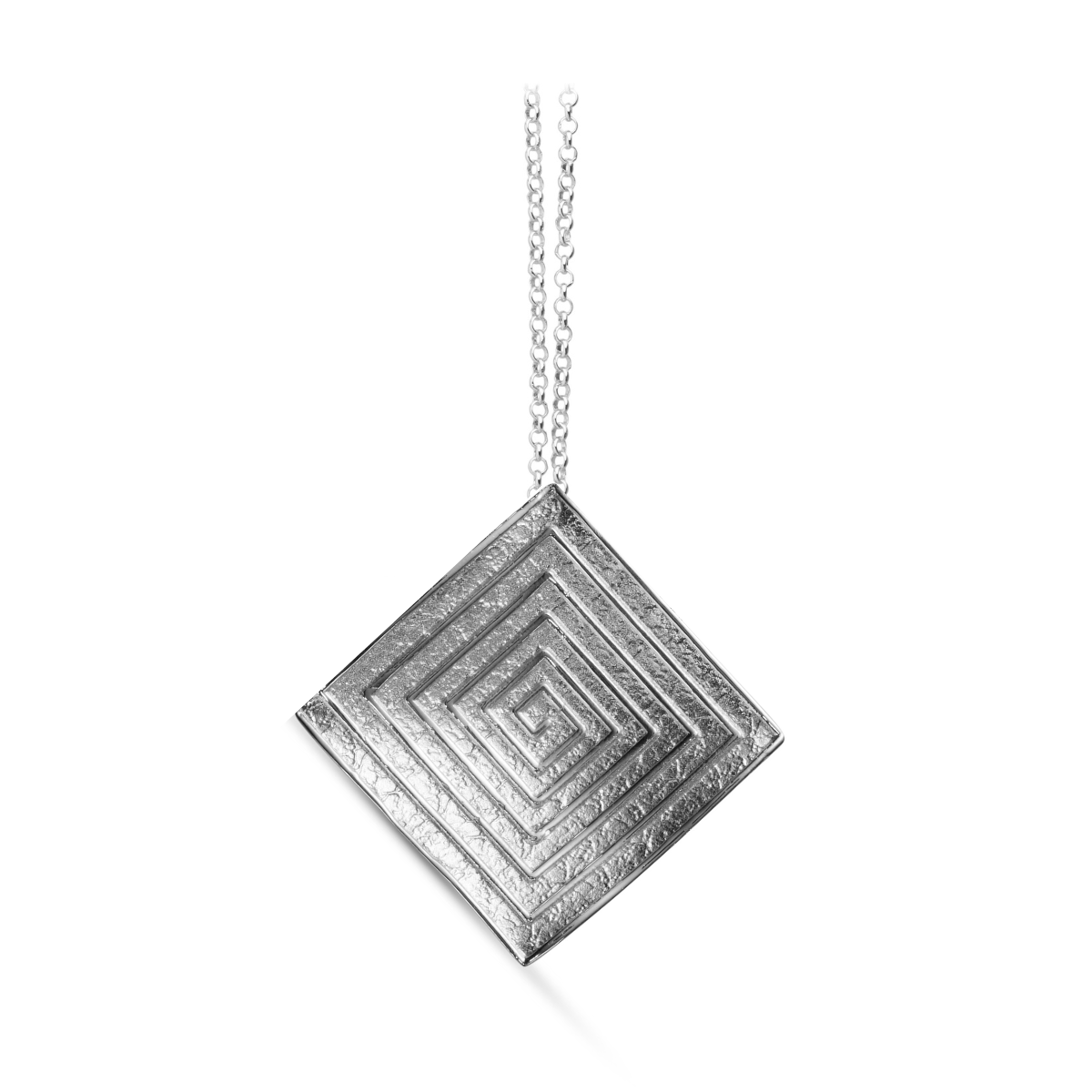 SQUARE GRECA PENDANT