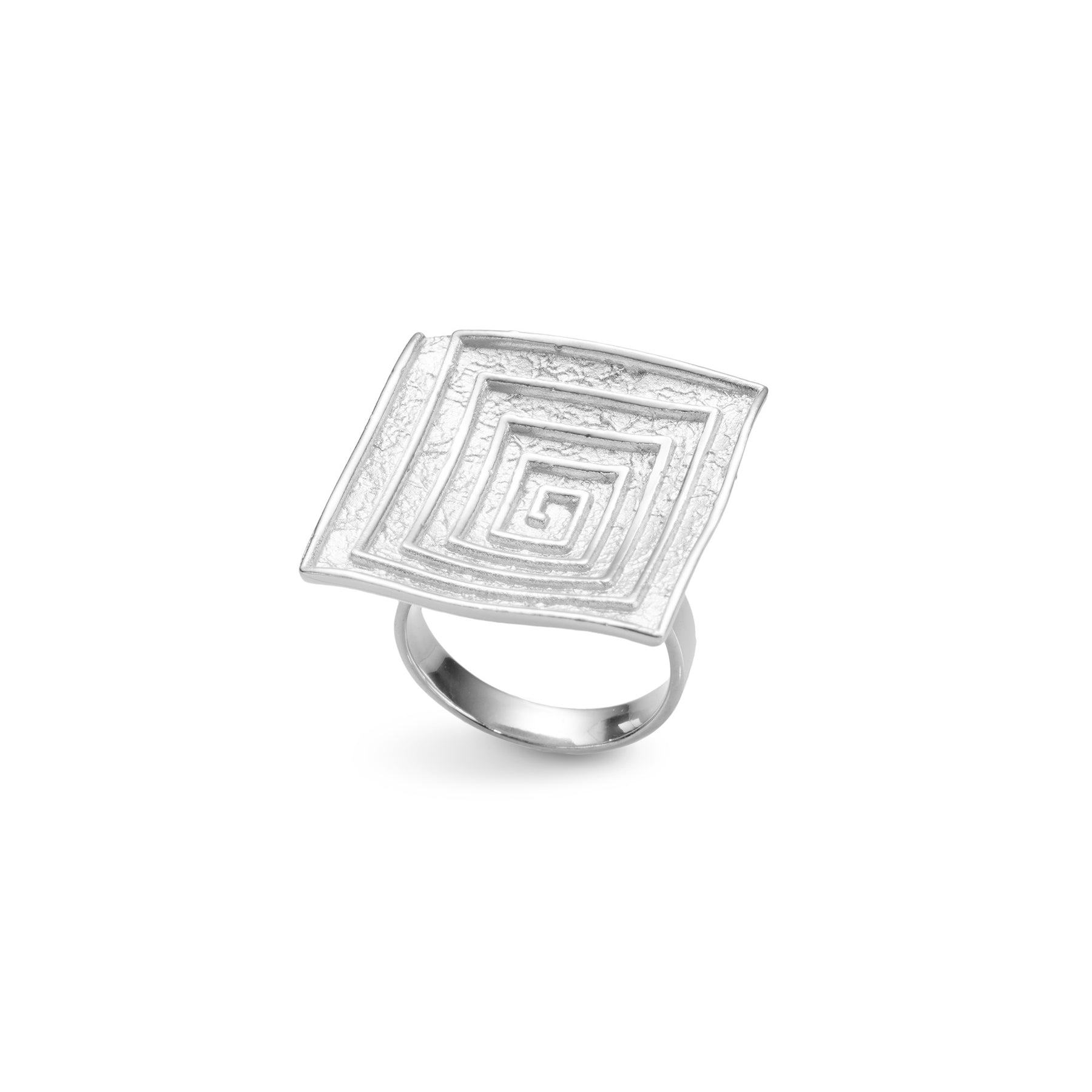 SQUARE GRECA RING