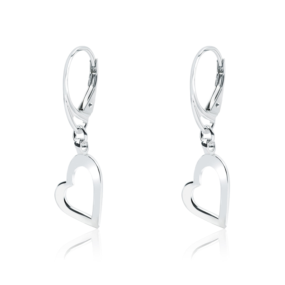 PENDIENTES PLATA GANCHO I LOVE U