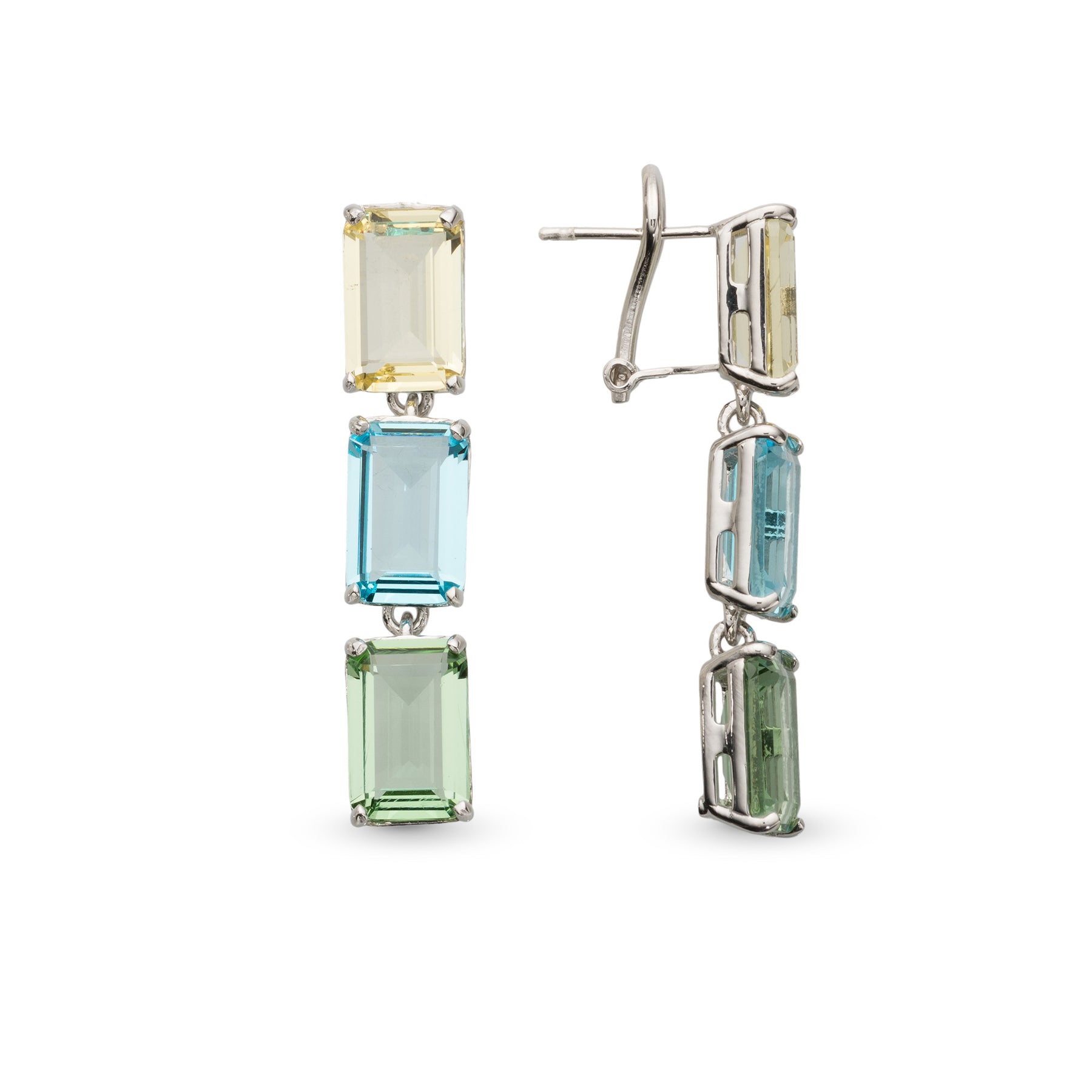 BOUCLES D'OREILLE MARLENE LONGUES MULTICOLORE