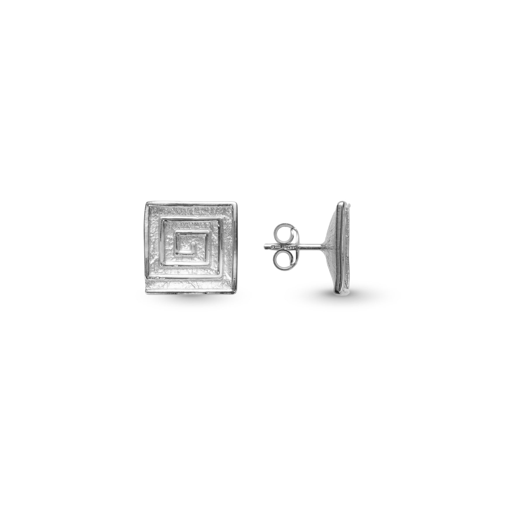 SQUARE GRECA EARRINGS
