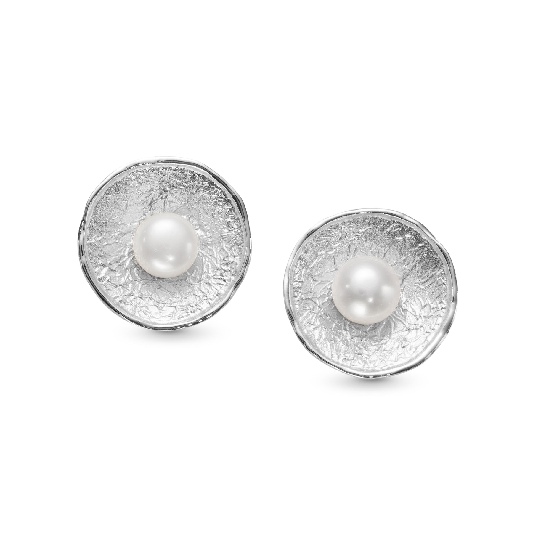 ALBA OMEGA PEARL EARRINGS