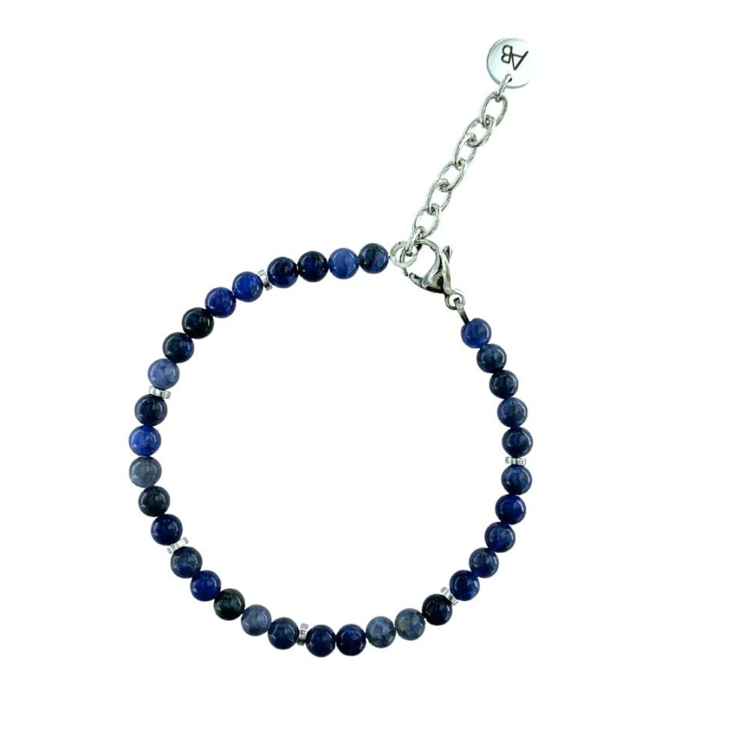 BLUE STONE BALLS BRACELET