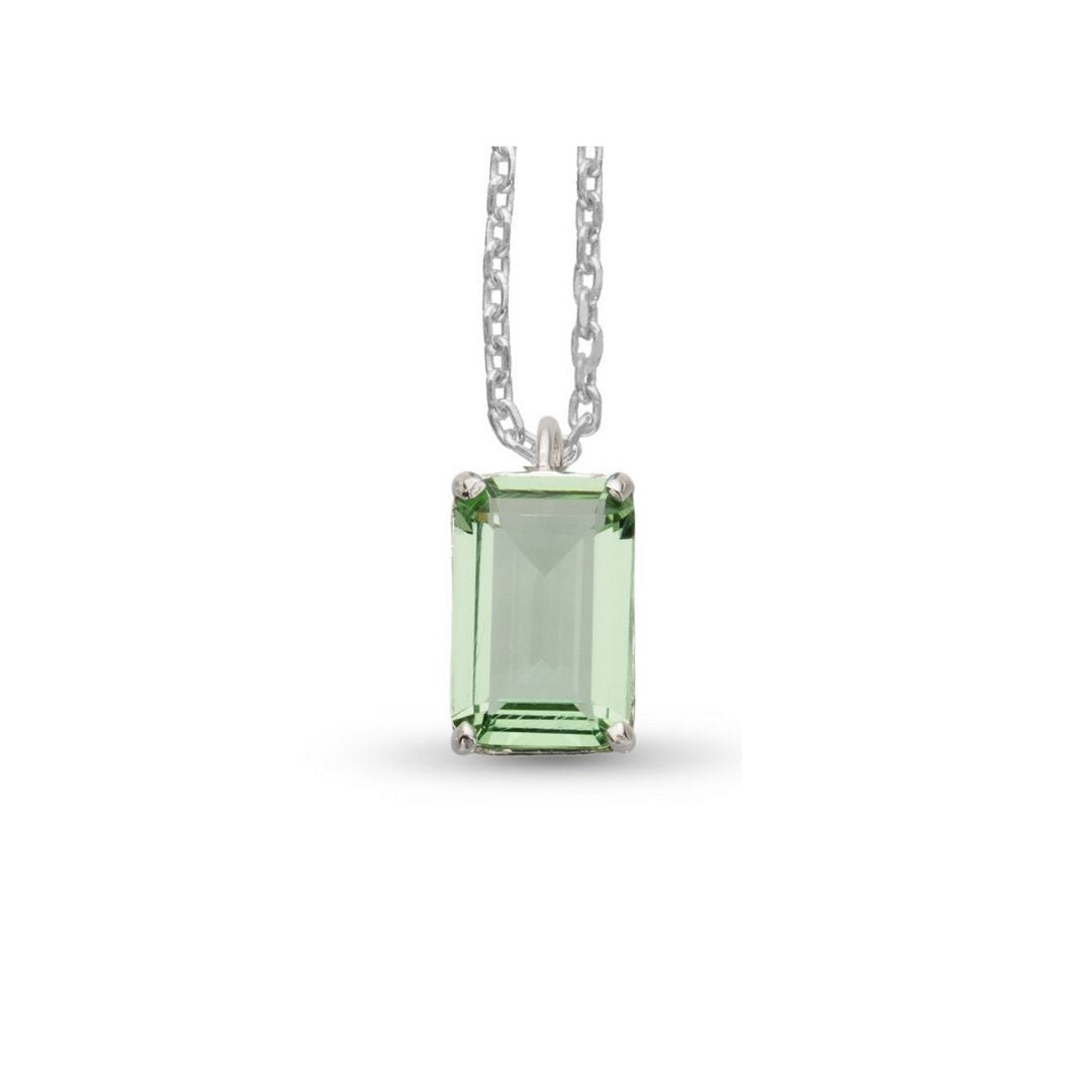 COLGANTE DE PLATA MARLENE VERDE