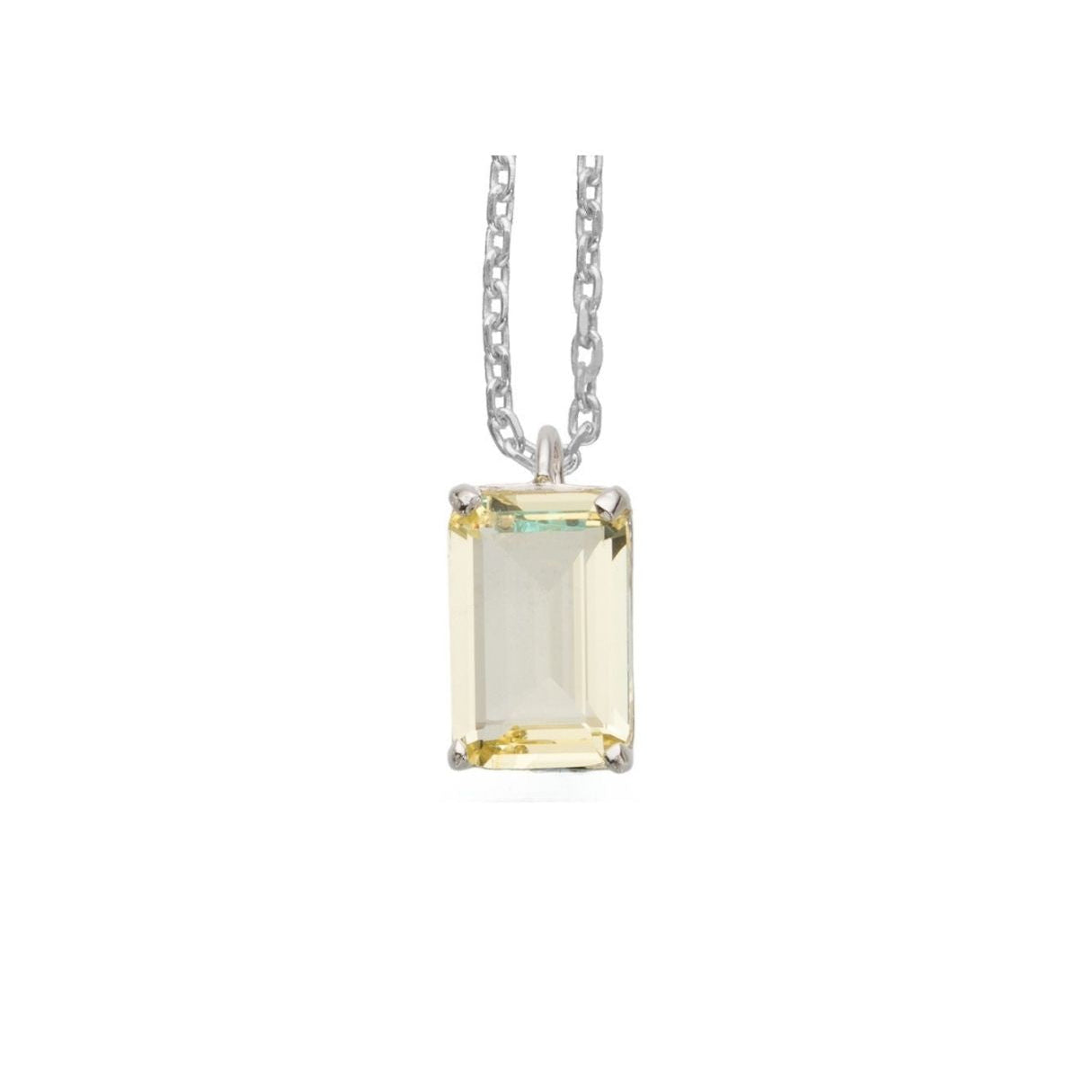 COLGANTE DE PLATA MARLENE AMARILLO