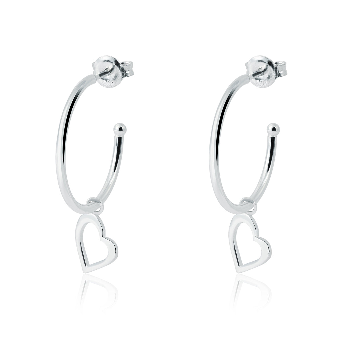 PENDIENTES PLATA ARO I LOVE U
