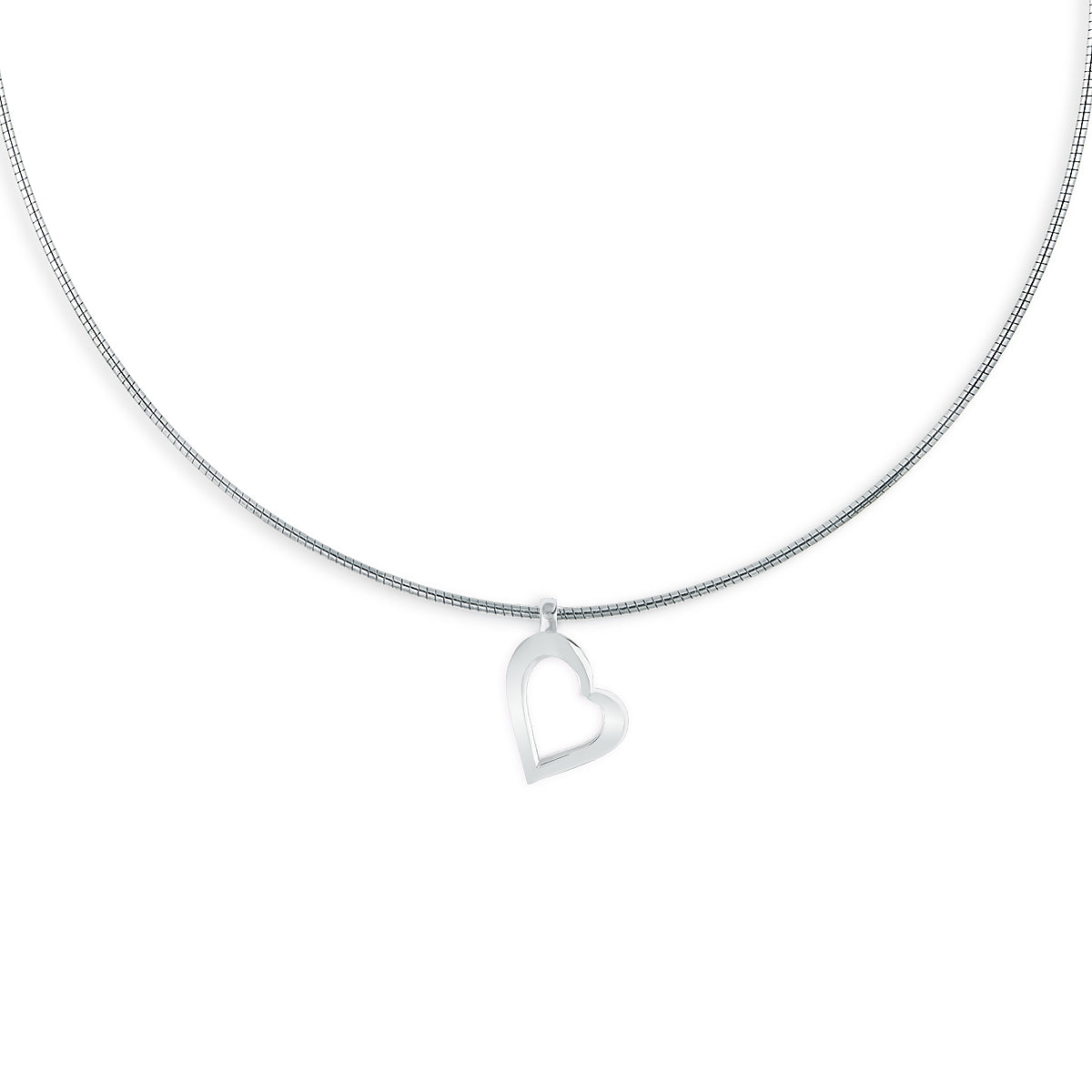 I LOVE U SMALL SILVER PENDANT