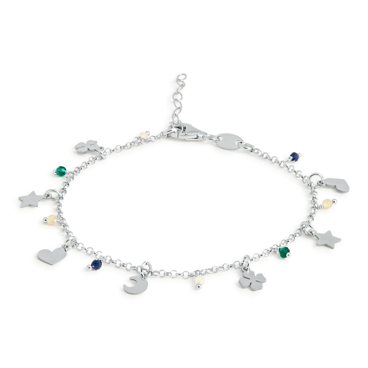 PULSERA MINI CHARMS Y BOLITAS