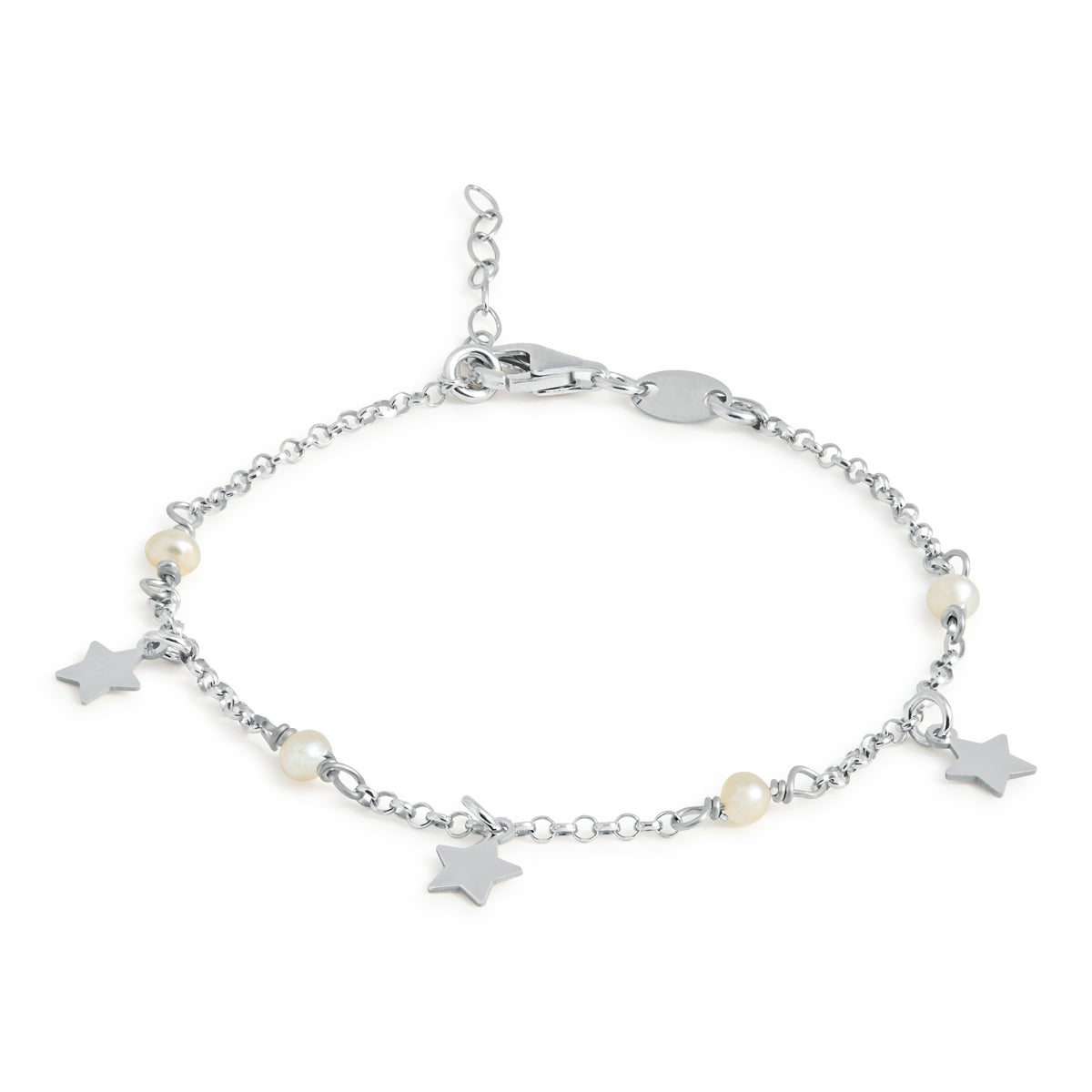 PULSERA ESTRELLAS Y PERLAS