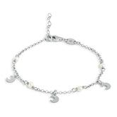 PULSERA LUNAS Y PERLAS