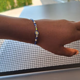 PULSERA KIDS PADEL PLATA Y ESMALTE