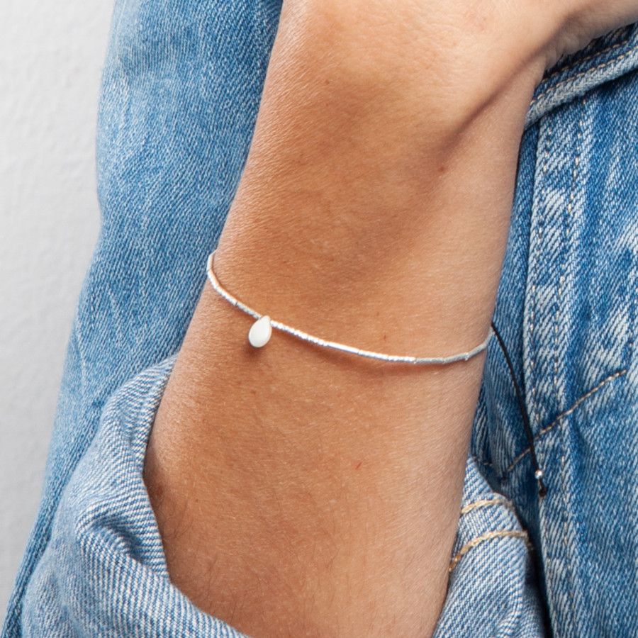 BRACELET EN ARGENT AVEC OPALE