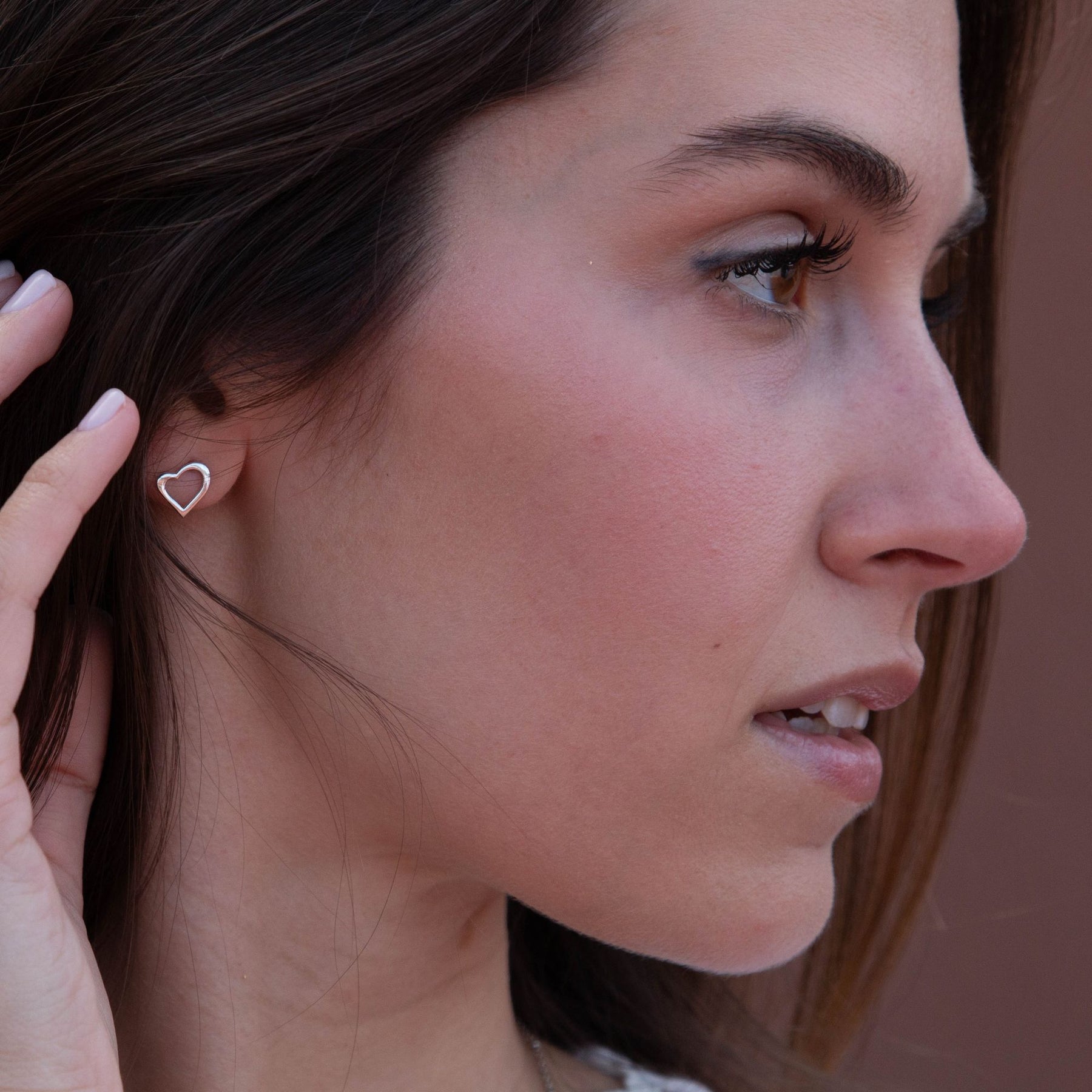 MINI PENDIENTES PLATA I LOVE U