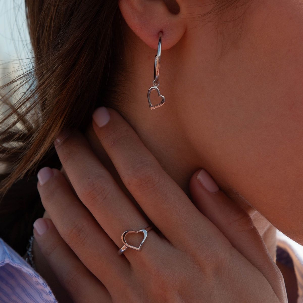 PENDIENTES PLATA ARO I LOVE U