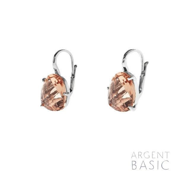 BOUCLES D'OREILLES CROCHET CUIVRE CRISTAL STINTINO