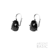BOUCLES D'OREILLES CROCHET CRISTAL NOIR STINTINO