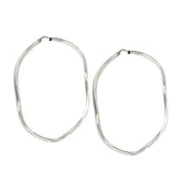 PENDIENTES AROS PLATA 2 SEC. - 50 DIAM.