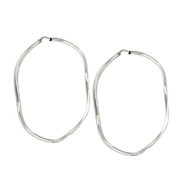 PENDIENTES AROS PLATA 2 SEC. - 50 DIAM.