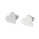SILVER HEART EARRINGS