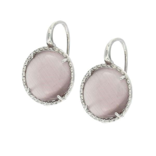 BOUCLES D'OREILLES CROCHET SWEET LARGE ROSE CLAIR