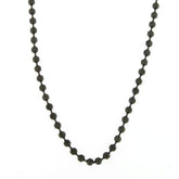 BLACK STEEL BALL CHAIN NECKLACE