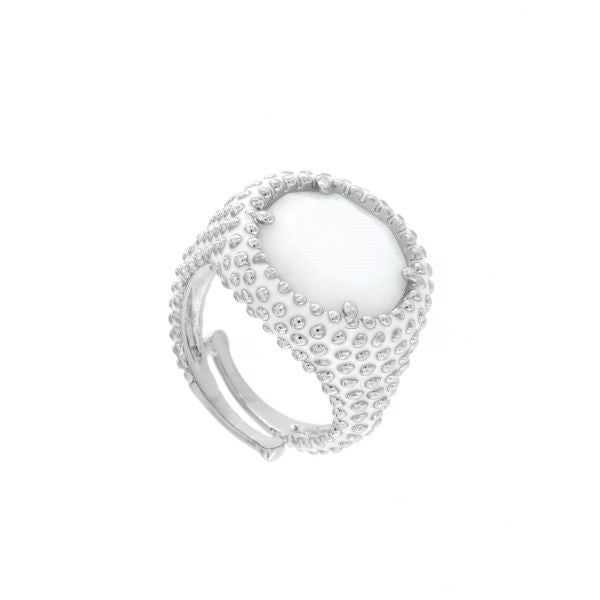 ANILLO KARAMEL CRISTAL BLANCO