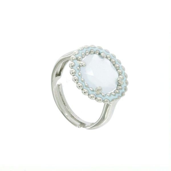 SMALL RING KARAMEL BLUE CRYSTAL