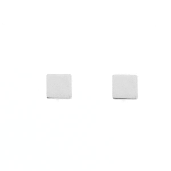 PENDIENTES MINI CUADRADO DE PLATA
