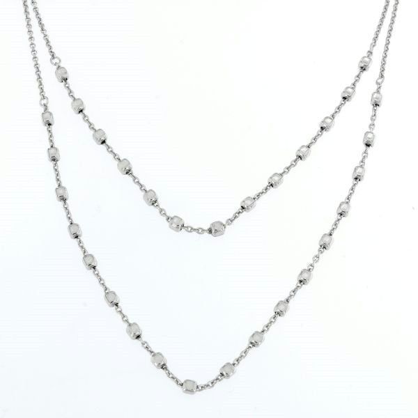 DOUBLE MINI CUBES SILVER NECKLACE