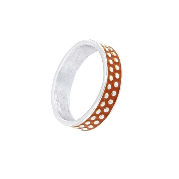 KARAMEL RING ORANGE ENAMELLED RING