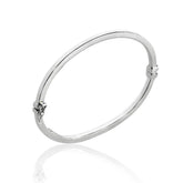 RIGID OVAL SILVER BRACELET