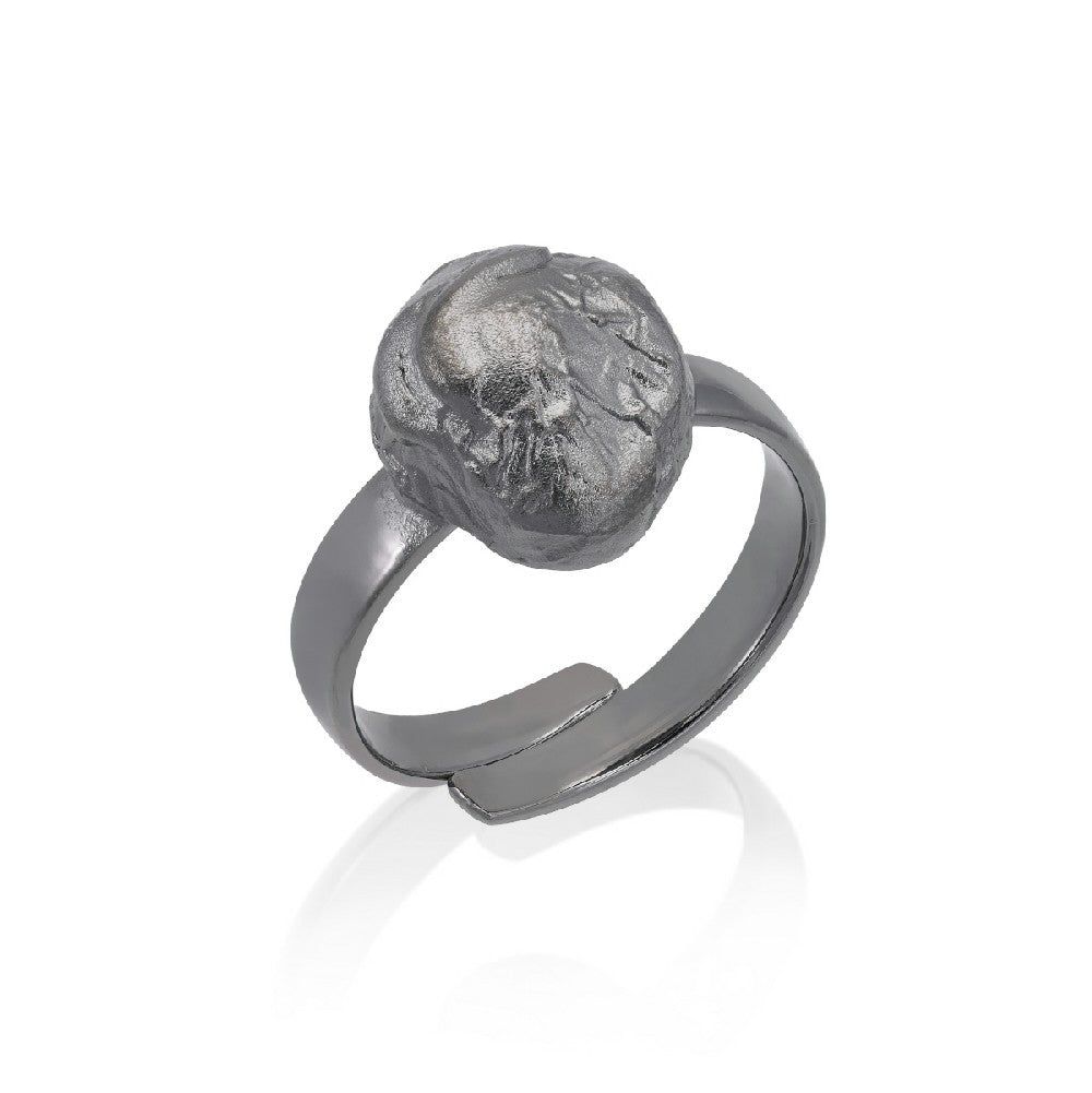 BAGUE MAGMA AVEC RHODIUM NOIR