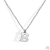 SILVER NECKLACE LETTER B