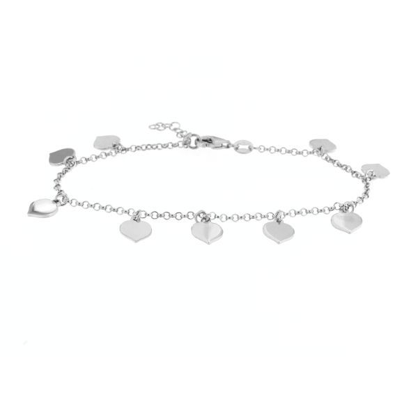 SILVER HEARTS BRACELET