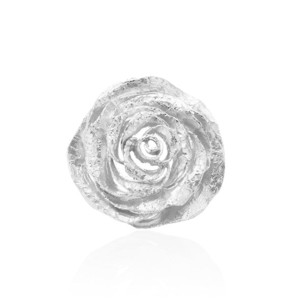 COLGANTE ROSA DE PLATA MATE