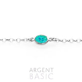 PULSERA KIDS PLATA Y ESMALTE