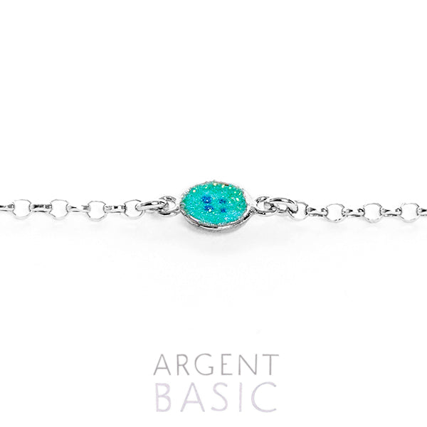 PULSERA KIDS PLATA Y ESMALTE